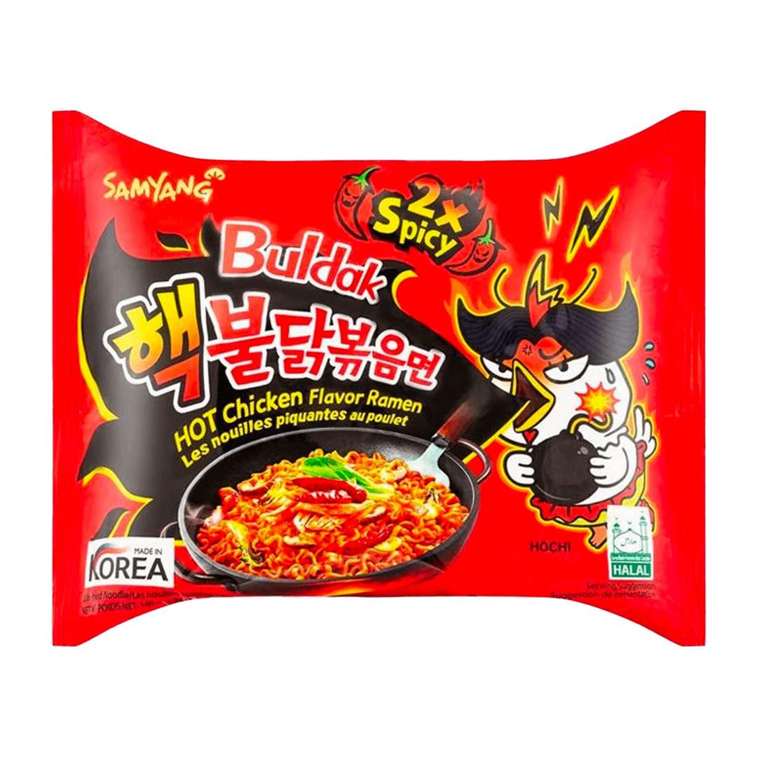 samyang noodle 2x spicy & hot chicken 140g x5 samyang noodle 2x spicy & hot chicken 140g x5