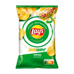 lay's chips subway teriyaki 150g x9