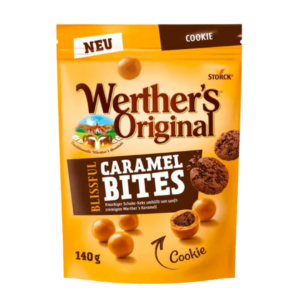 werther's original caramel bites cookie 140g x16