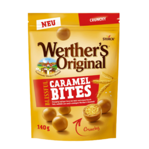 werther's original caramel bites crunchy 140g x12