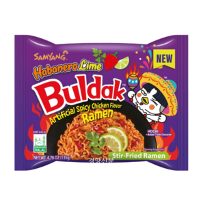 cny samyang buldak fried ramen habanero lime bag 135g x5