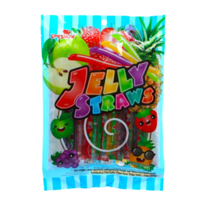 jelly straws assorted bag 300g x30