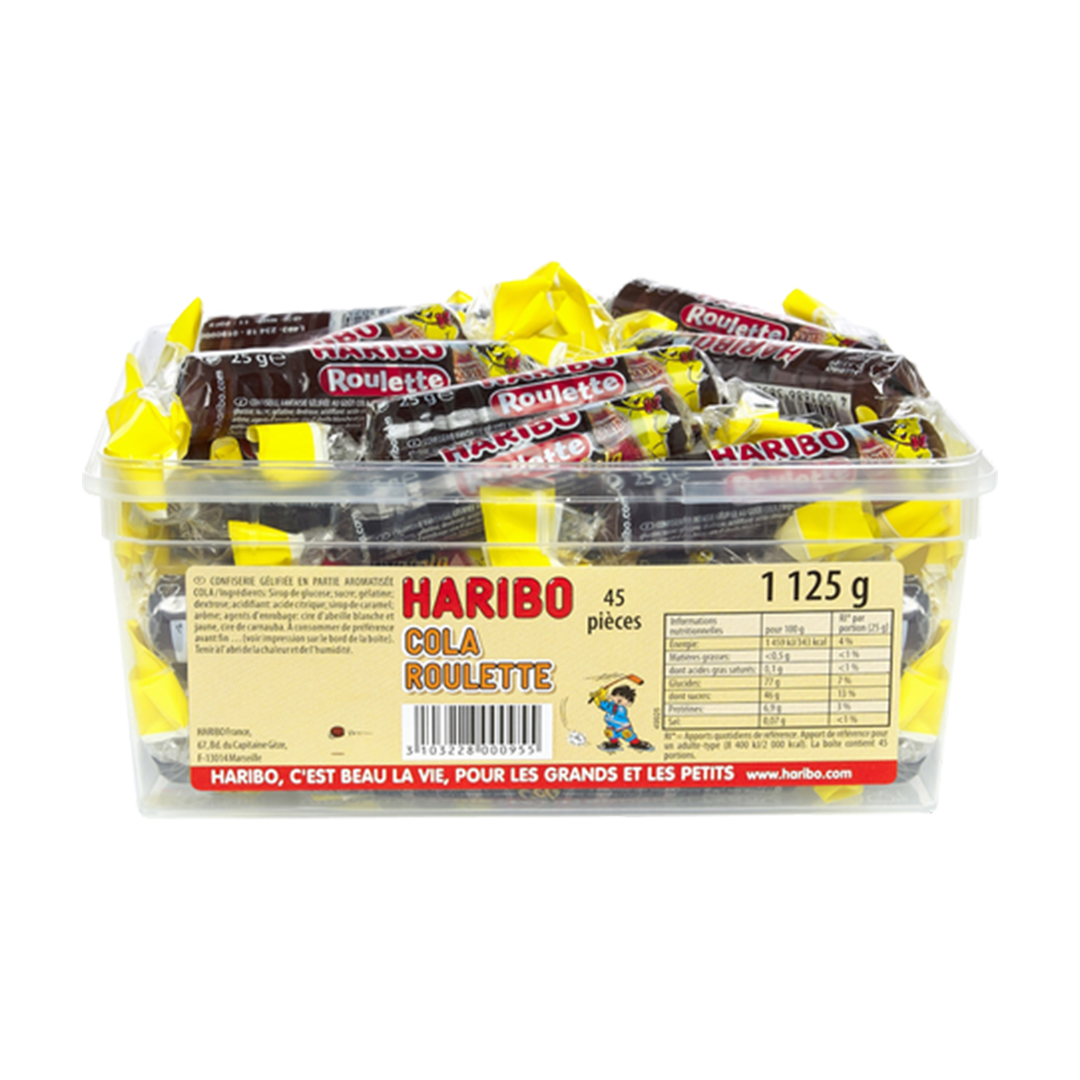 haribo roulettes cola 45pces x1 haribo roulettes cola 45pces x1