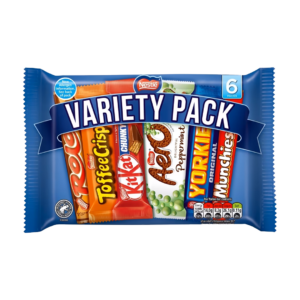 nestle variety pack chocolate 6barres 264g x12