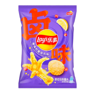 cny lay's lemon braised chicken feet 70g x22