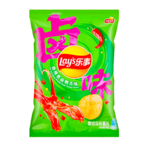 cny lay's spicy braised duck tone 70g x22