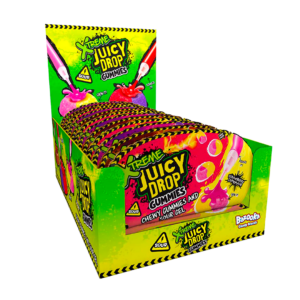 bazooka xtreme juicy drop gummies 67g x12