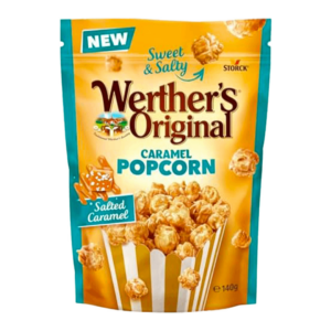 werther's original popcorn salted caramel 140g x12