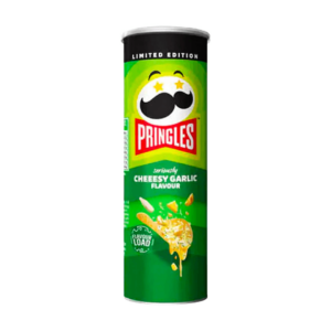 pringles cheesy garlic 102g x12