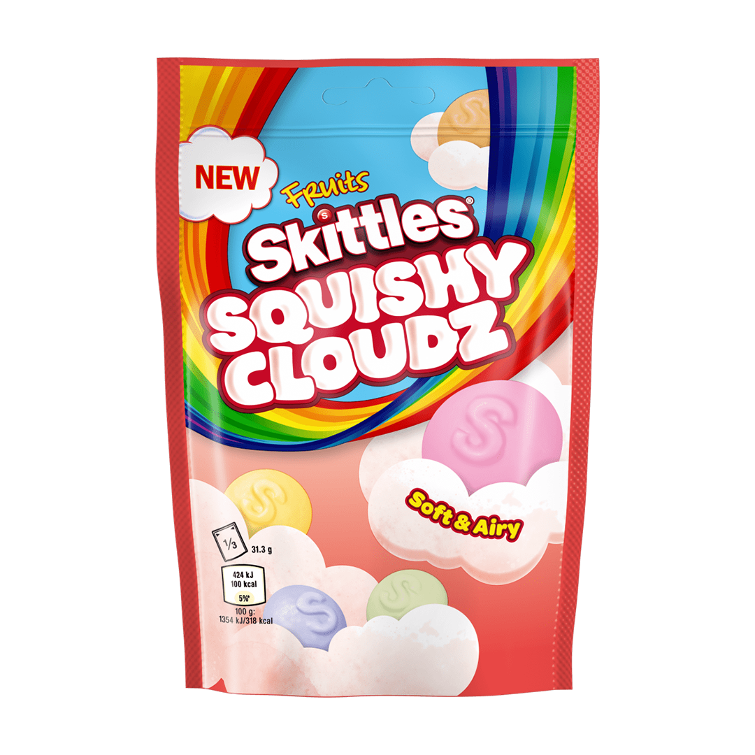 skittles fruit squishy cloudz 94g x18 skittles fruit squishy cloudz 94g x18