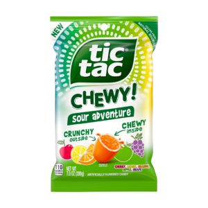 tic tac chewy sour adventure 80g x12