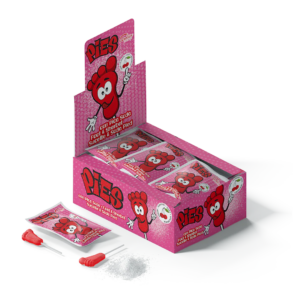 sucettes pieds soda cerise 40pces x1