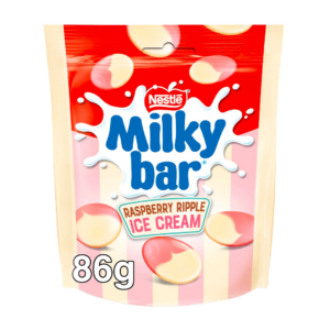 milkybar raspberry ripple button 86g x11