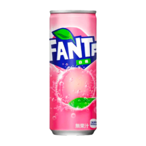 fanta alu white peach can 500ml x24