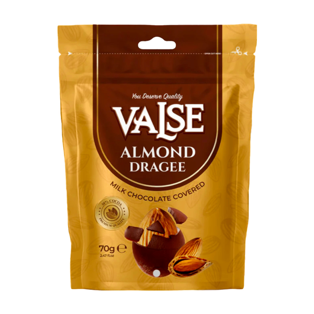 valse almond dragee milk chocolate 70g x12 valse almond dragee milk chocolate 70g x12