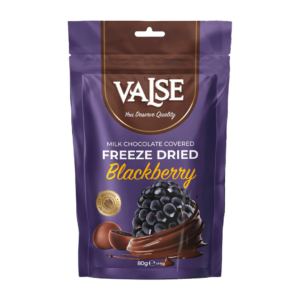 valse blackberry freeze dried milk chocolate 80g x12
