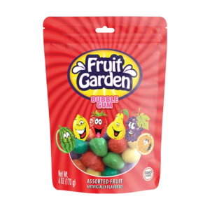 bubble gum fruit garden 24pces x1
