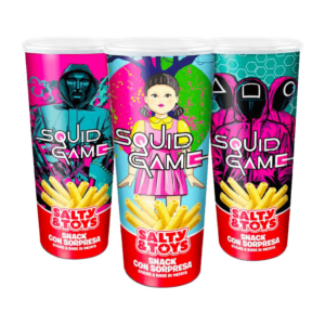 squid game fries snack potato based 40g x15