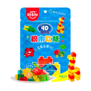 amos 4d gummy blocks 72g x12