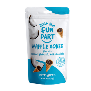 just the fun part milk chocolate & coconut flakes 120g x6