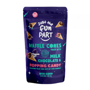 just the fun part milk chocolate and popping candy 120g x6