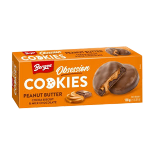 bergen obsession peanut butter cookies 128g x18