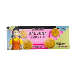 squid game dalgona biscuits beurre 140g x24