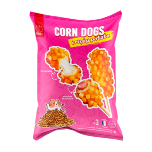 cny budji corn dog crispy potato saucisse mozzarella 400g x12