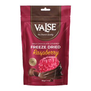 valse raspberry freeze dried milk chocolate 80g x12