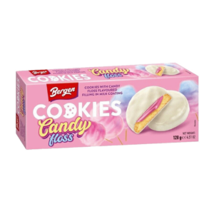 bergen candy floss cookies 128g x18