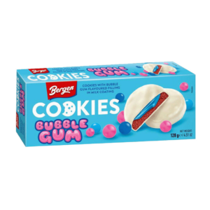 bergen bubble gum cookies 128g x18