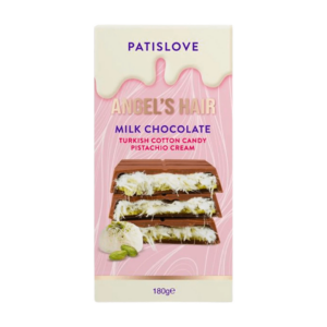patislove dubai milk chocolate angel's hair 180g x10