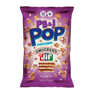 candy pop popcorn peanut butter & jelly grape usa 149g x12