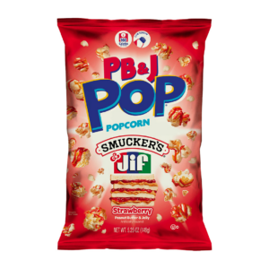 candy pop popcorn peanut butter & jelly strawberry usa 149g x12