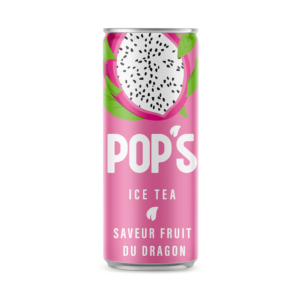 pop's the glace fruit du dragon slim 330ml x24