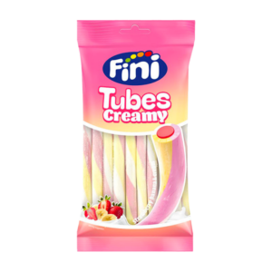 fini tubes creamy strawberry banana 80g x12
