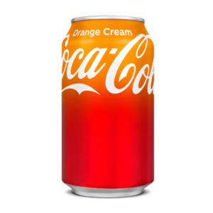 coca cola orange cream 355ml x12