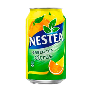nestea ice tea green citrus fat can 330ml x24