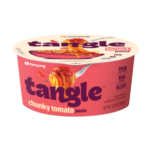 samyang tangle big bowl chunky tomato pasta 105g x6