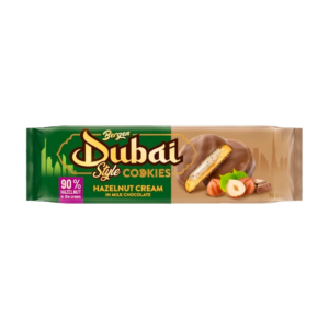 bergen dubai style cookies hazelnut 96g x30