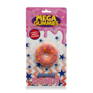 cny mega gummies american donut 120g 13pces x1