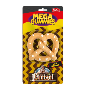 mega gummies german pretzel 120g 10pces x1