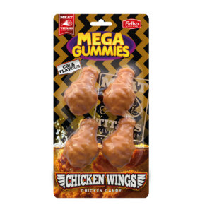 mega gummies meat titans chicken wings 120g 10pces x1