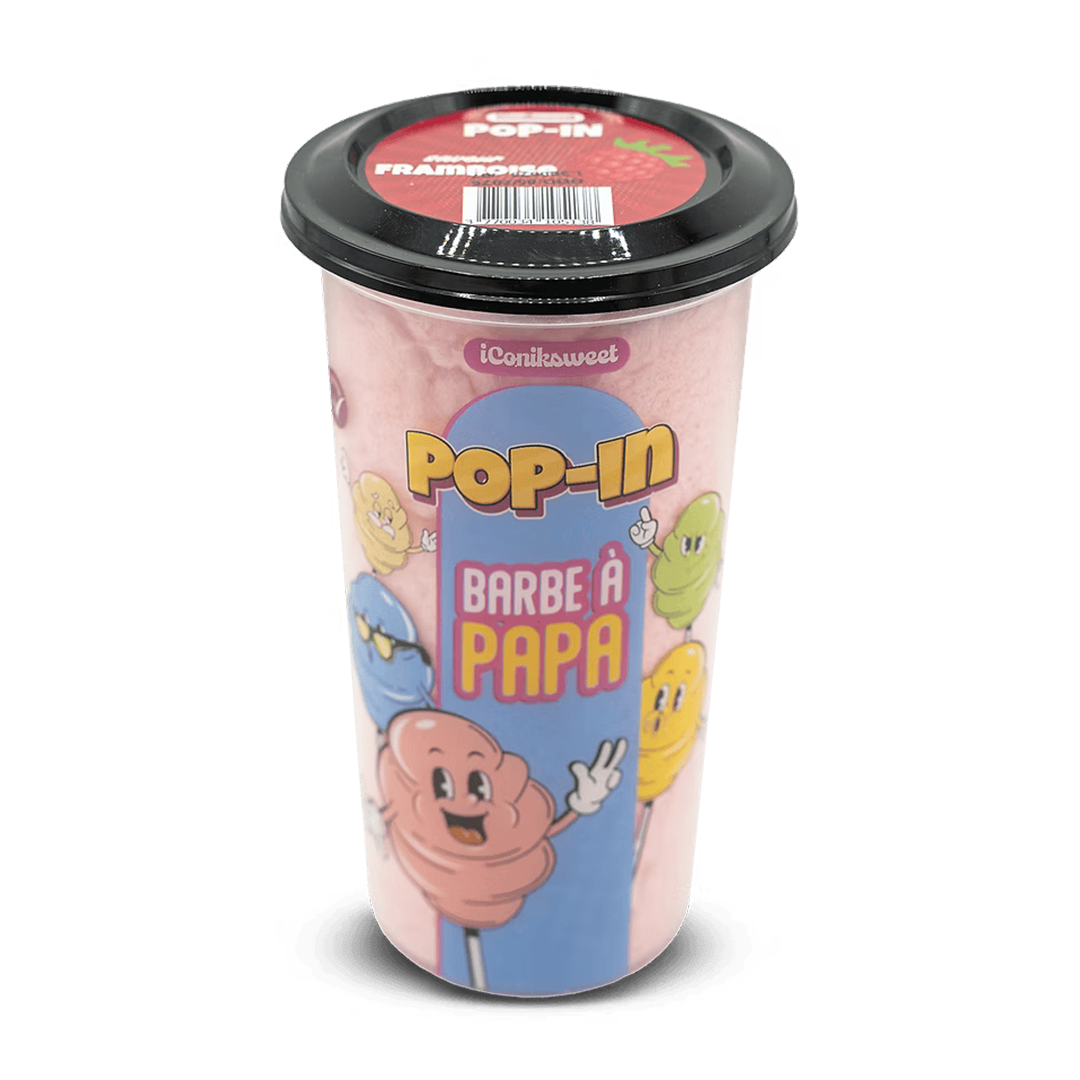 iconik sweet pop in barbe a papa saveur framboise 60g x12 iconik sweet pop in barbe a papa saveur framboise 60g x12