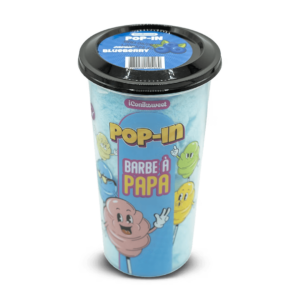 iconik sweet pop in barbe a papa saveur myrtille 60g x12