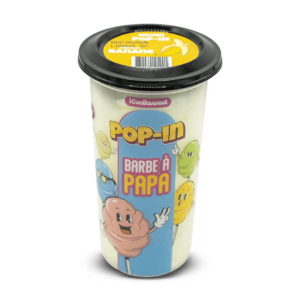 iconik sweet pop in barbe a papa saveur banane 60g x12