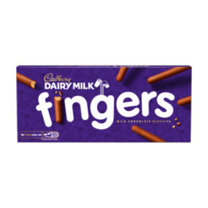 cadbury fingers milk chocolate 114g x12