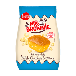 mr brownie brownies chocolat blanc 200g x12