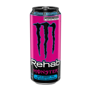 monster energy rehab wild berry tea 473ml x24