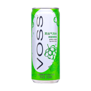 cny voss green grape sparkling water 330ml x12